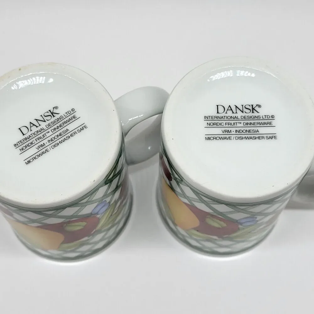 Dansk Nordic Fruit Mugs set of 2